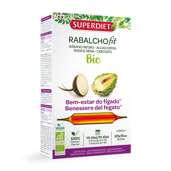 Rabalchofit Biológico 20 Ampolas - SuperDiet - Crisdietética
