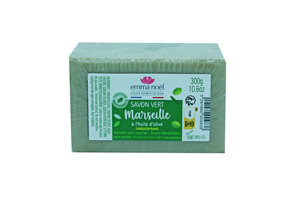 Sabão Verde de Marselha 300g - Emma Noel - Crisdietética