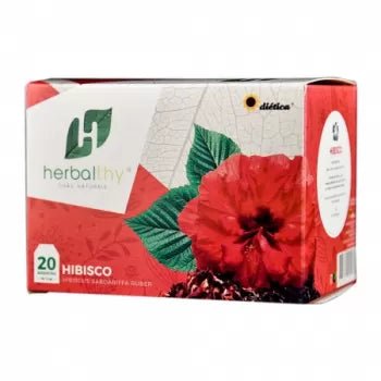 Chá de Hibisco 20 saquetas - Herbalthy - Crisdietética