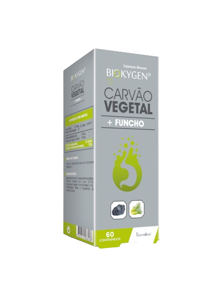 Carvão Vegetal + Funcho 60 Comprimidos - Biokygen - Crisdietética