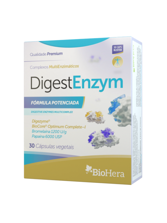 DigestEnzym 30 cápsulas - Bio-Hera - Crisdietética