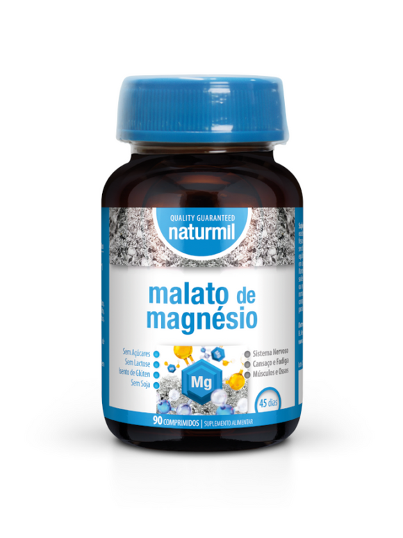 Malato de Magnésio 90 comprimidos - Naturmil - Crisdietética