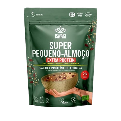 Super Pequeno-Almoço Extra Protein Bio 360g- Iswari - Crisdietética