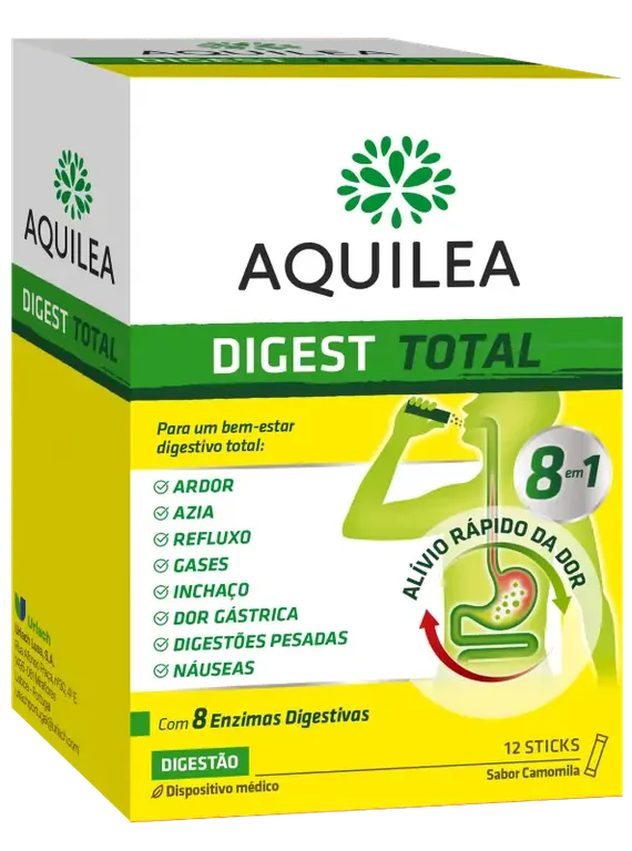 Aquilea Digest Total 12 Sticks - Uriach - Crisdietética