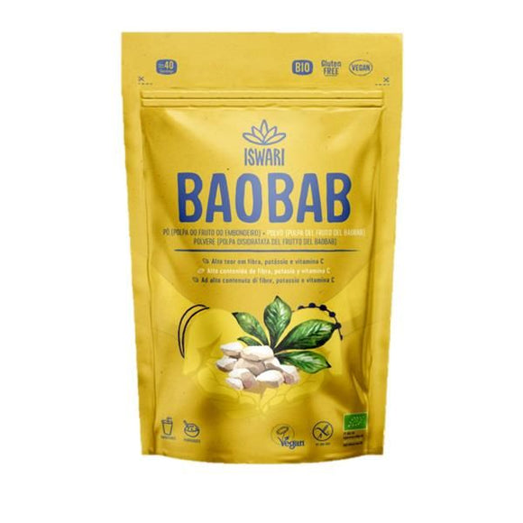 Baobab Pó Bio 125 Gr - Iswari - Crisdietética