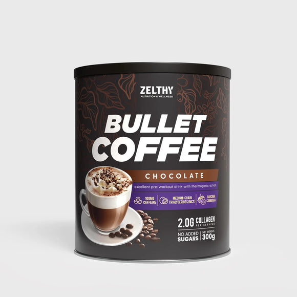 Bullet Coffee Chocolate 300g - Zelthy - Crisdietética