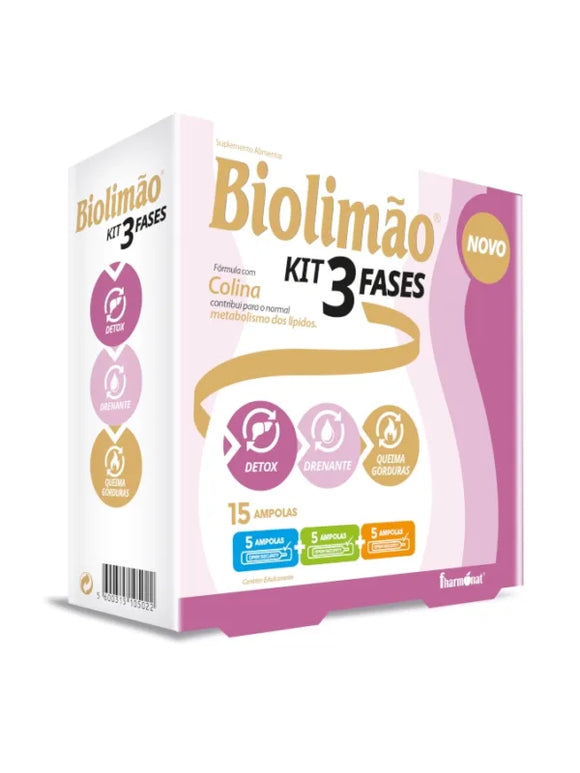 Biolimão KIT 3 Fases – 15 ampolas – Fharmonat - Crisdietética