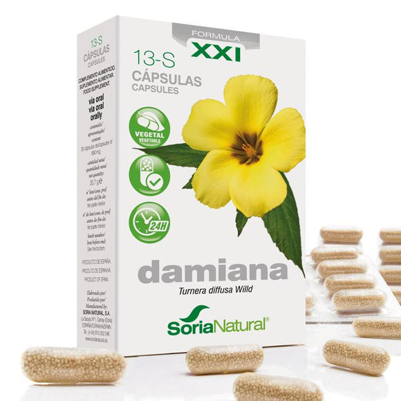 Damiana 30 cápsulas - Soria Natural - Crisdietética