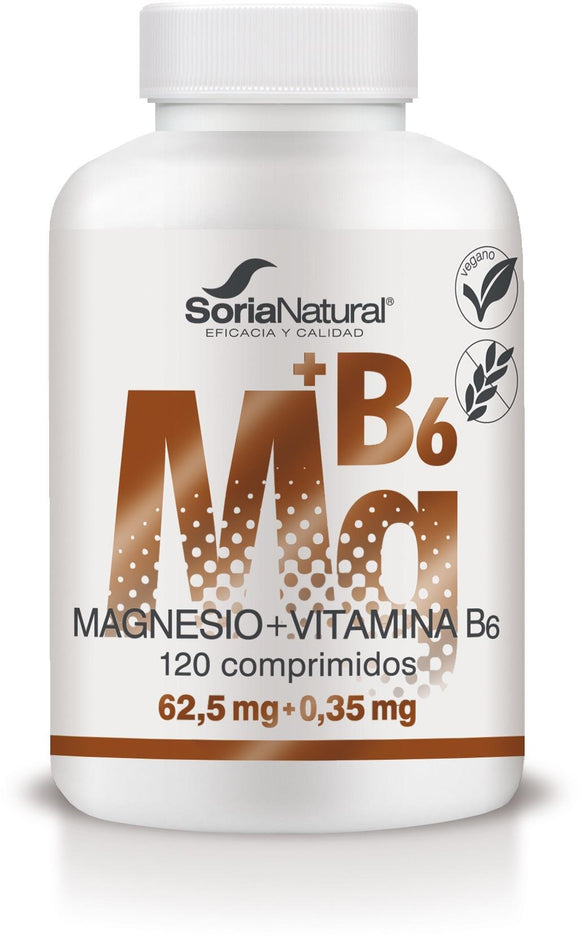Magnésio + Vitamina B6 120 comprimidos - Soria Natural - Crisdietética