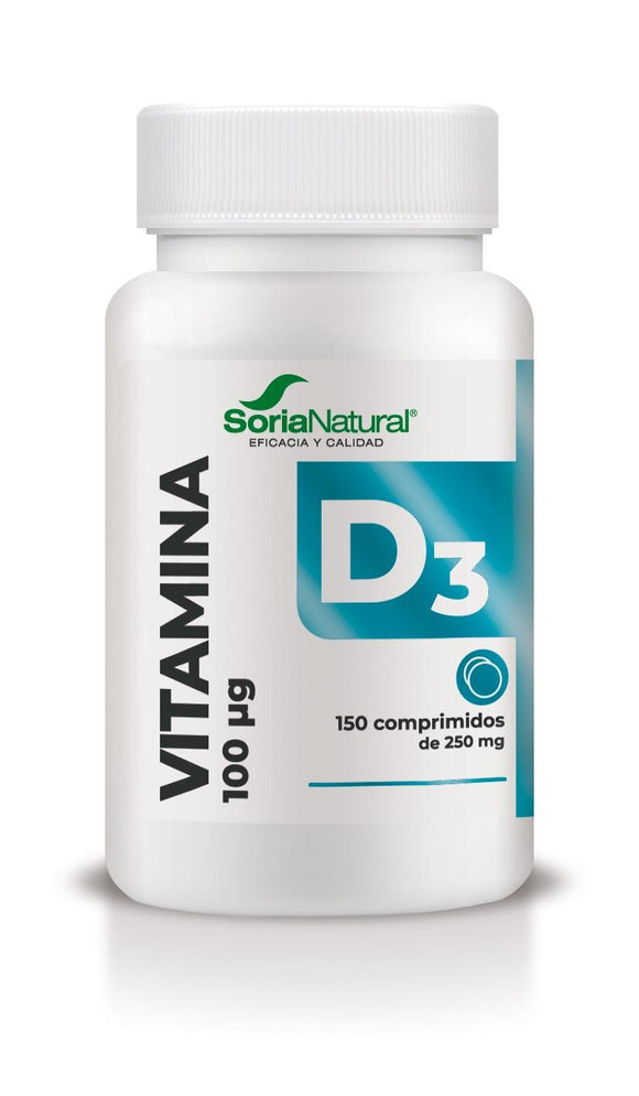 Vitamina D3 150 comprimidos - Soria Natural - Crisdietética