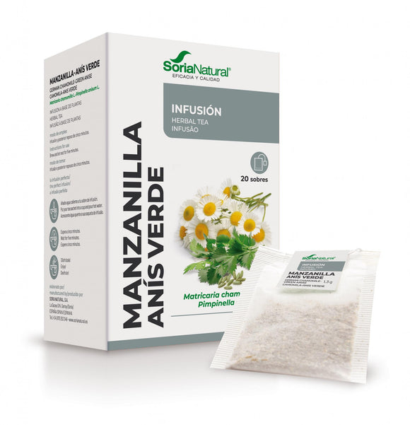 Infusão Camomila com Aniz 20 saquetas - Soria Natural - Crisdietética
