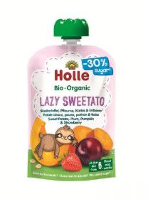 Puré de Batata doce Ameixa Abóbora e Morango 100 Gr - Holle - Crisdietética