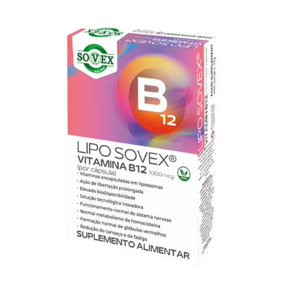 Lipo Sovex Vitamina B12 1000mcg * 30 Cápsulas - Crisdietética