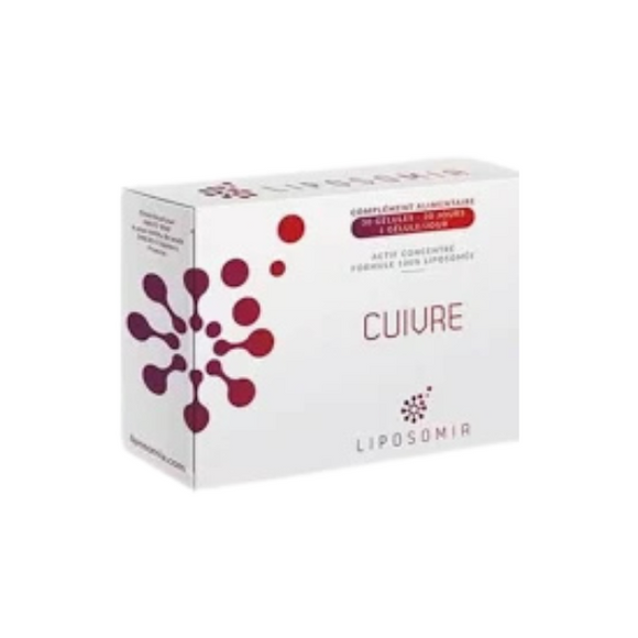 Cuivre 30 Cáps - Liposomia - Crisdietética