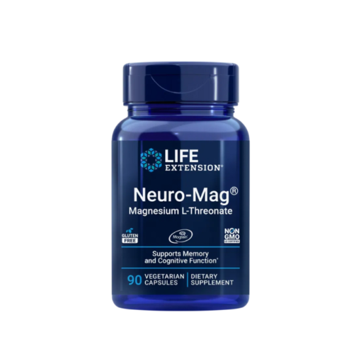 Neuro-Mag L-Treonato de Magnésio 90 cápsulas - Life Extension - Crisdietética