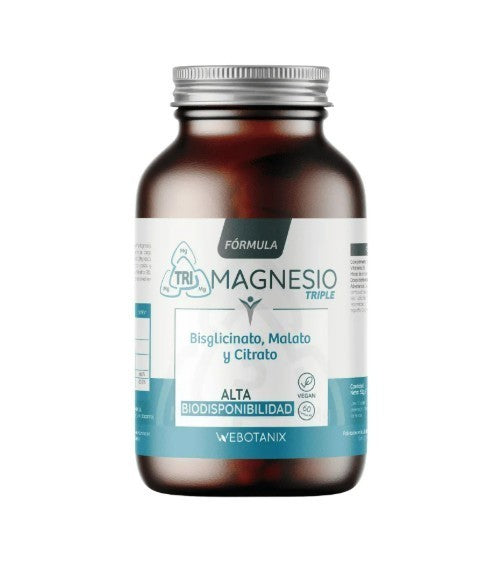 Tri-Magnésio 60 cápsulas - Webotanix - Crisdietética