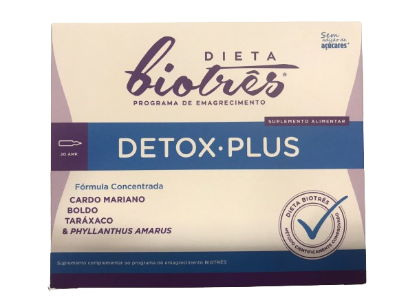 DeTox*Plus 20 ampolas - Biotrês - Crisdietética