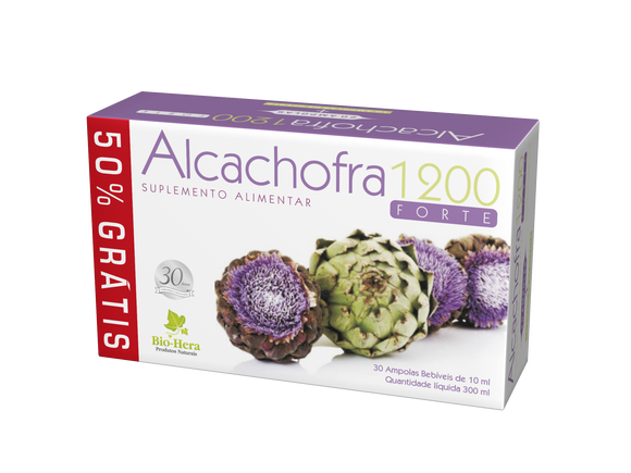 Alcachofra 1200 30 Ampolas - Bio-Hera - Crisdietética