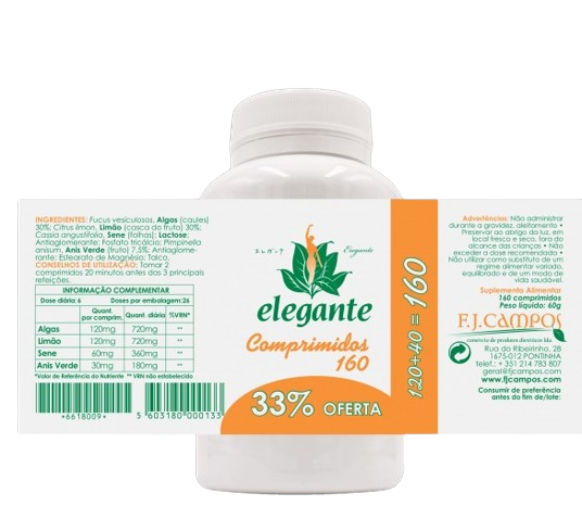 Comprimidos 160 (120+40) - Elegante - Crisdietética