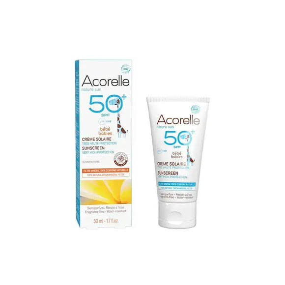 Protetor Solar para Crianças SPF50 Bio 50ml - ACORELLE - Crisdietética