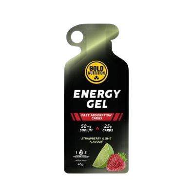 Energy Gel Morango e Lima 40g- GoldNutrition - Crisdietética