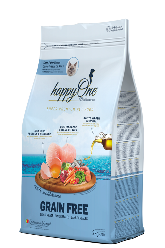 HappyOne Mediterraneum Cat Sterilized 2 kg - Crisdietética