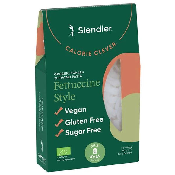 Massa Fettuccine Konjac Biológico 400g - Slendier - Crisdietética
