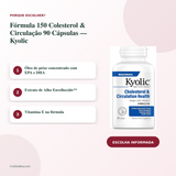 Fórmula 150 Colesterol & Circulação 90 Cápsulas — Kyolic — imagem 2