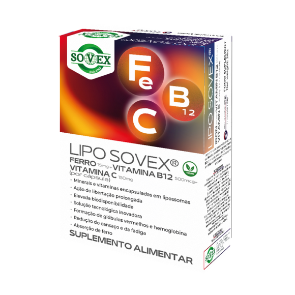 Lipo Sovex Ferro + Vitamina D12 * 30 Cápsulas - Crisdietética