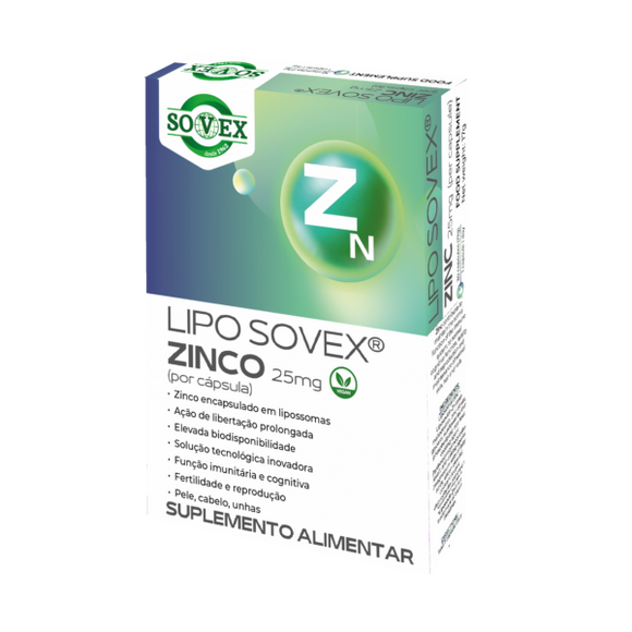 Lipo Sovex Zinco 25 Mg * 30 Cáps - Crisdietética