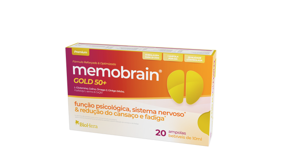 Memobrain Gold 50+ 20 ampolas - Bio-Hera - Crisdietética