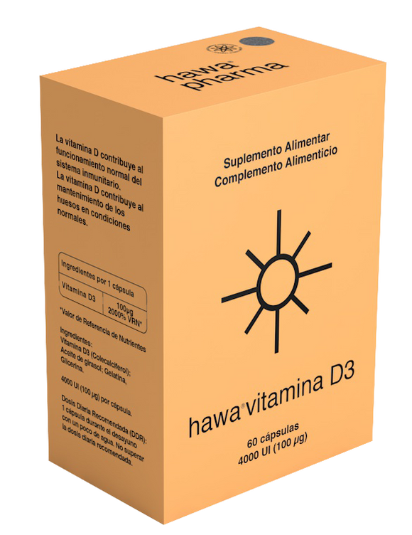 Vitamina D3 60 Cápsulas - Hawa - Crisdietética
