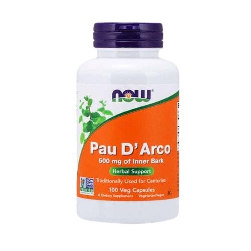 Pau D'arco 500mg 100 cápsulas - Now - Crisdietética