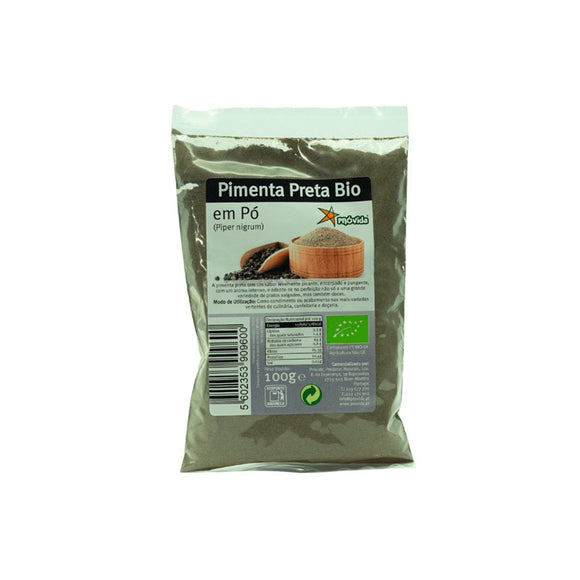 Pimenta Preta em Pó Bio 100 Gr Próvida - Crisdietética