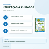 Bebida de Soja em Pó 400g — Cem Porcento — utilização e cuidados — imagem 4