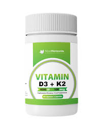 Vitamina D3 (4000UI)+K2 (MK7) (100MCG) 60 cápsulas - Novo Horizonte - Crisdietética