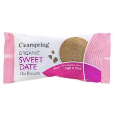 Biscoitos Aveia com Tâmaras Bio 40g - Clearspring - Crisdietética