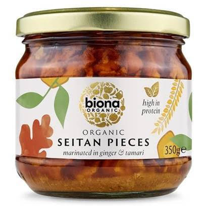 Seitan Pedaços Bio Frasco 350g - Biona - Crisdietética