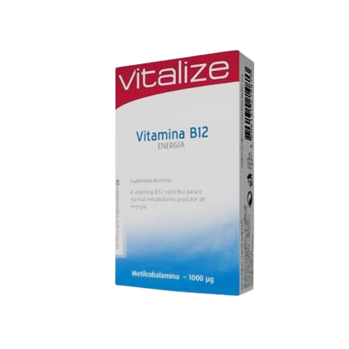Vitamina B12 Metilcobalamina 1000mcg 40 Comprimidos - Vitalize - Crisdietética
