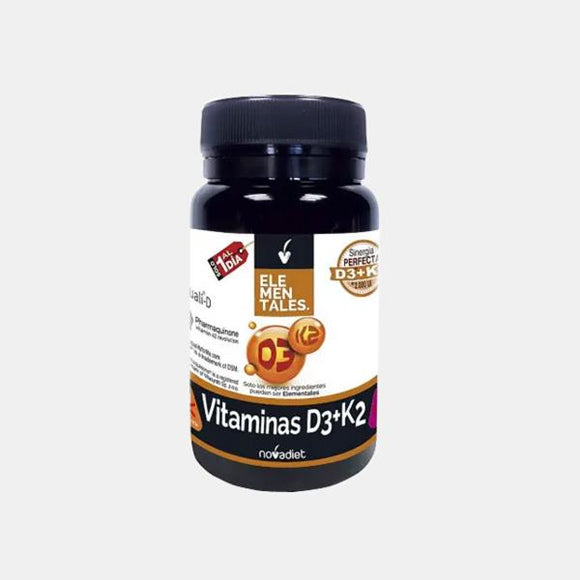 Vitamina D3+K2 60 cápsulas - Elementares - Crisdietética