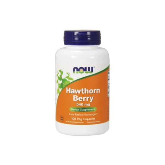 Hawthorn Berry 540mg 100 cápsulas - Now - Crisdietética