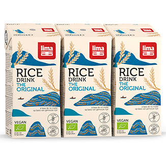 Bebida de Arroz Original Bio 3x200ml - Lima - Crisdietética
