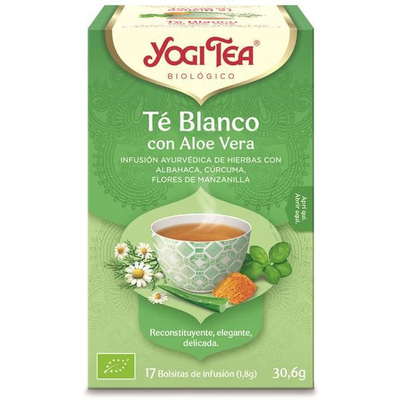 Chá Branco Aloé Vera 17 Saquetas - Yogi Tea - Crisdietética
