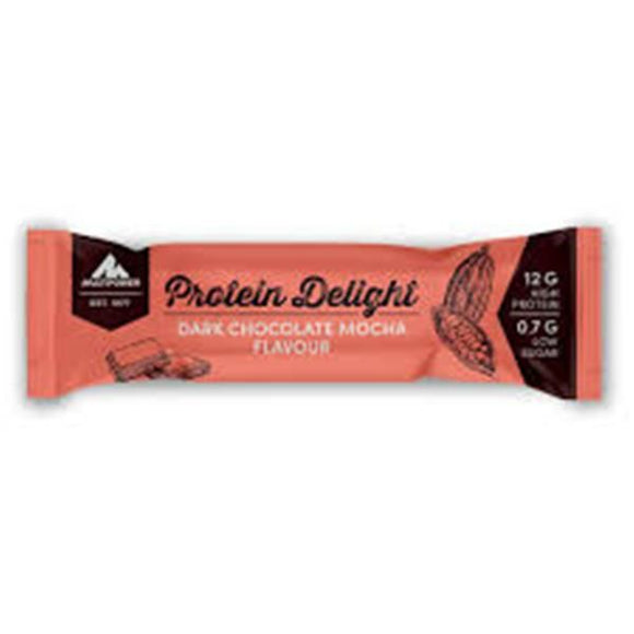 Barra Protein Delight Mocha Chocolate Preto 35g - MultiPower - Crisdietética