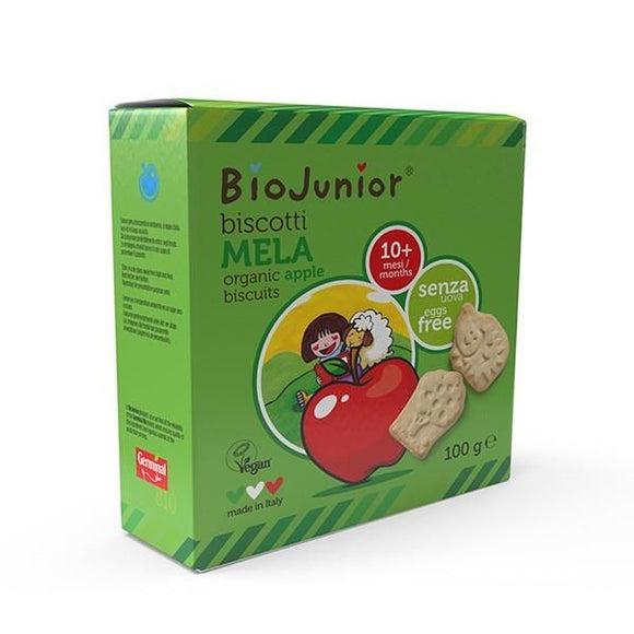 Bolacha de Maça 10 + 100g - BioJunior - Crisdietética