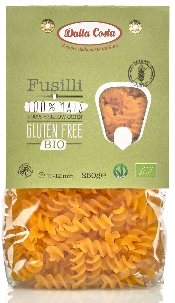 Fusilli Milho Sem Glúten 250g - Dalla Costa - Crisdietética