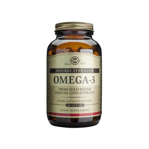 Omega-3 Double Strenght 120 Cápsulas - Solgar - Crisdietética