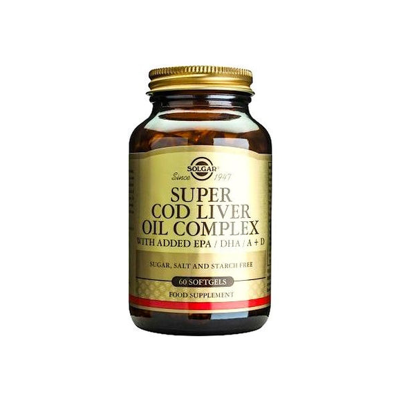 Super Cod Liver Oil Complex 60 Cápsulas - Solgar - Crisdietética