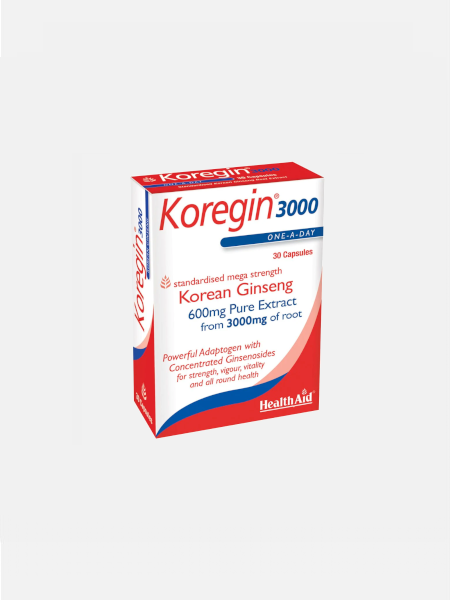 Koregin 3000mg 30 Cápsulas - Health Aid - Crisdietética