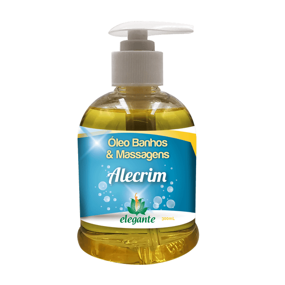 Óleo Banhos e Massagens Alecrim 300ml - Elegante - Crisdietética